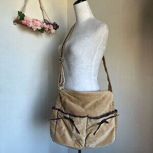 Tommy Hilfiger Tan Crossbody Messenger Bag